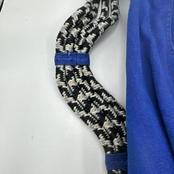 KAVU Rope Bag Sling Neon Blue Green Canvas Backpack Small Purse Limited Edition - Picture 3 of 8